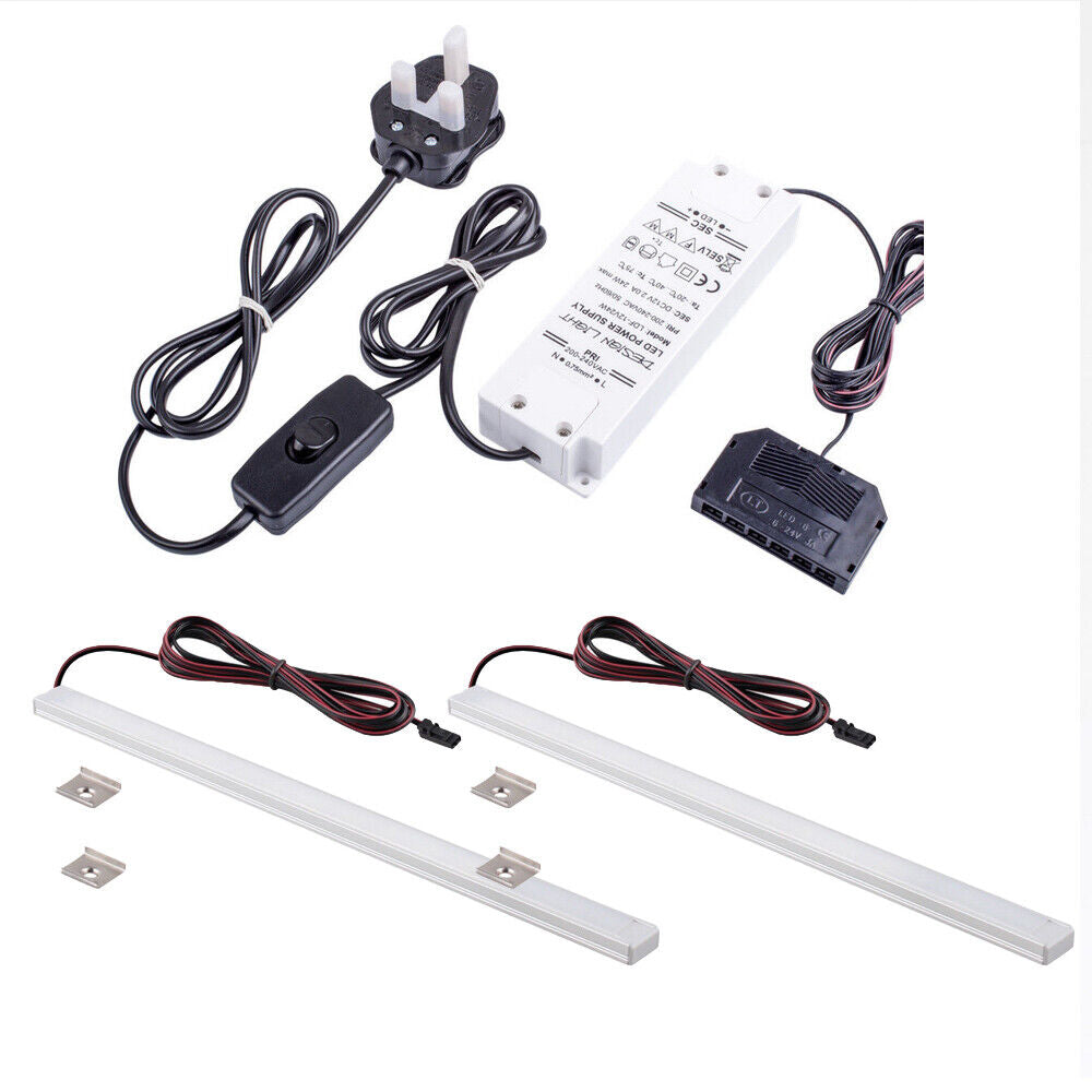 Aluminium Profile Kitchen LED Light Under Cabinet Shelf Cupboard 12V Lighting