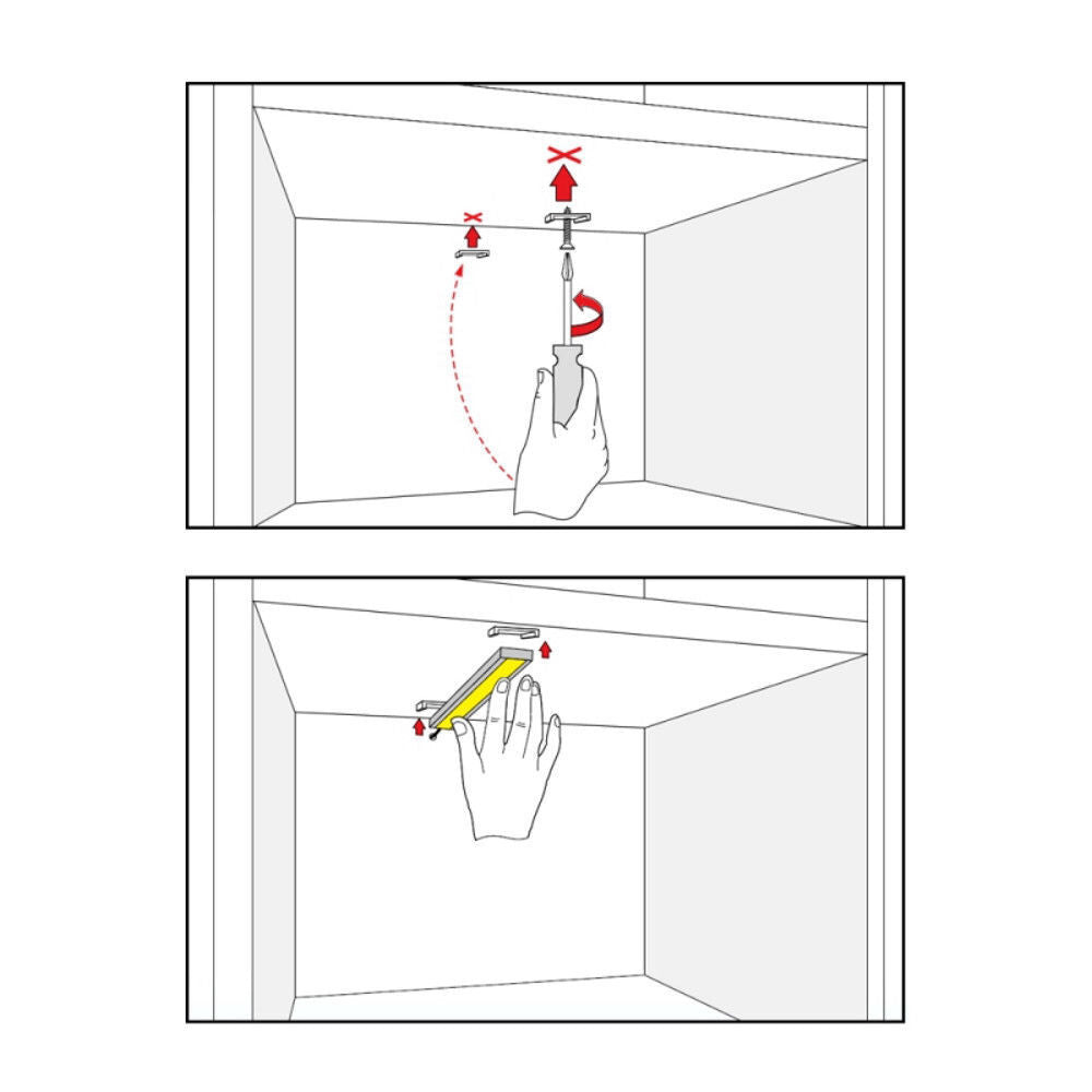 Aluminium Profile Kitchen LED Light Under Cabinet Shelf Cupboard 12V Lighting
