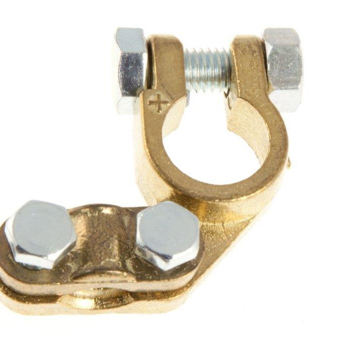 Brass Battery Terminal, Reinforced Off-set Positive