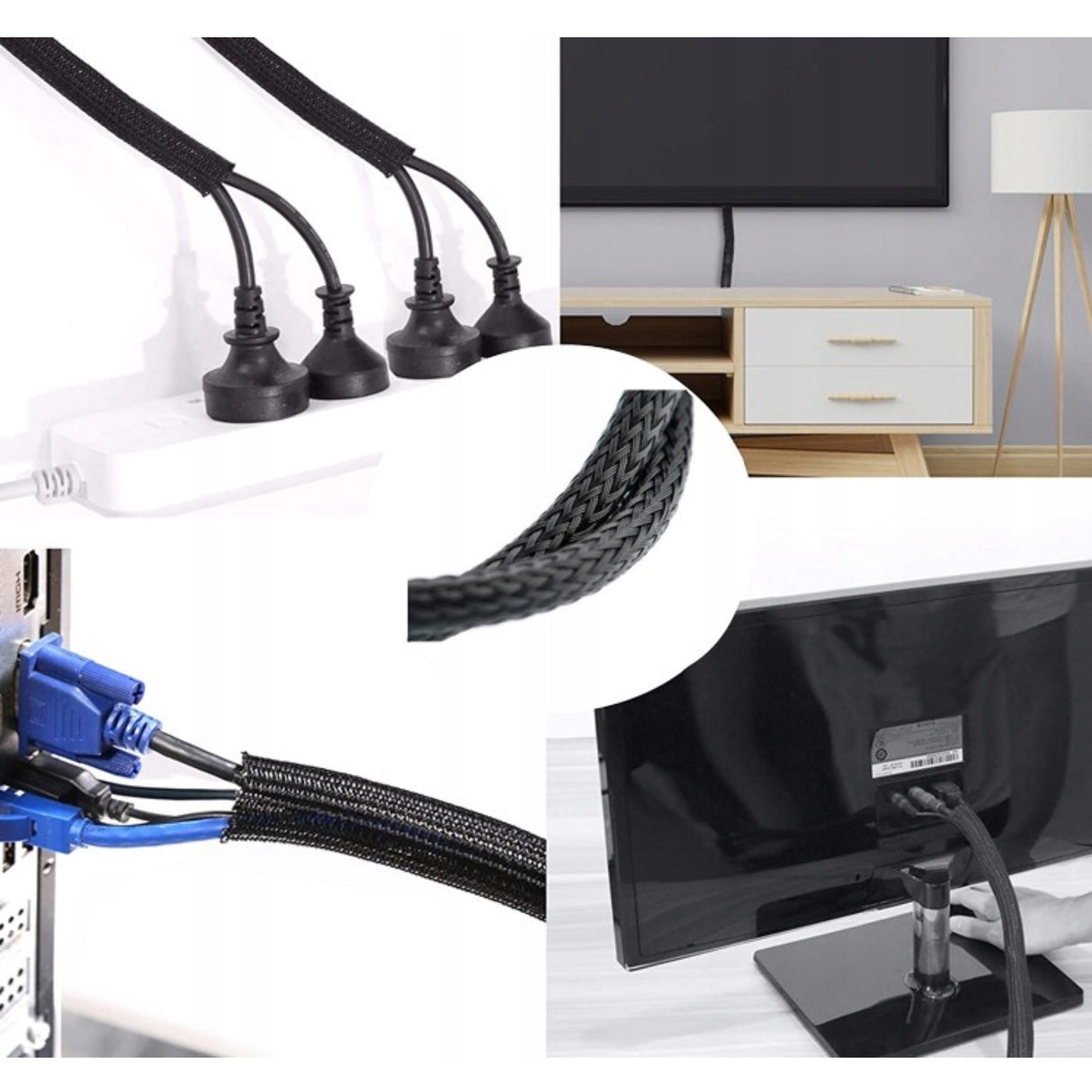 6mm Polyester Expandable Braided Sleeving – Durable Cable Protection