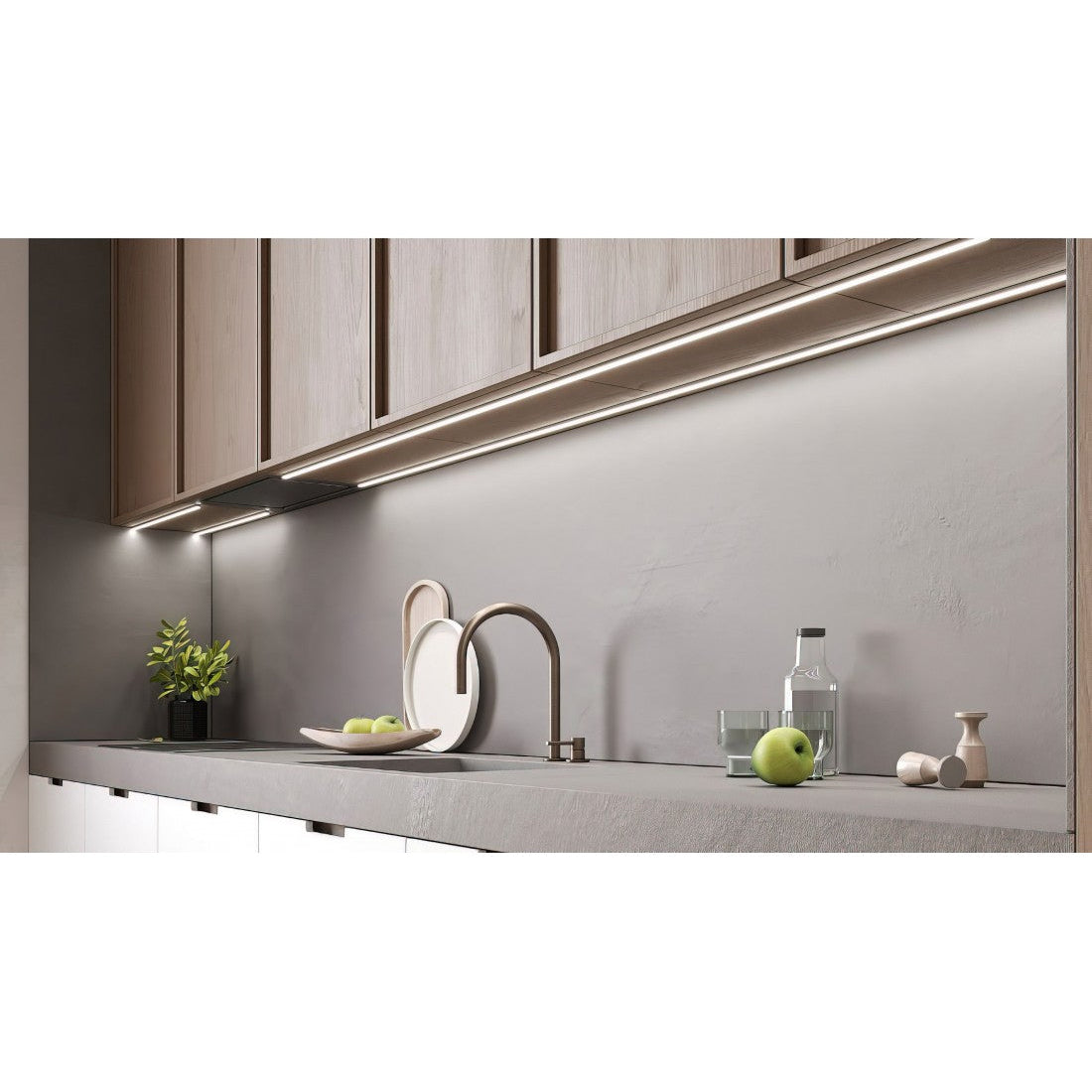 Aluminum LED Profile MINI 2m Strip | Surface Mounted Channel