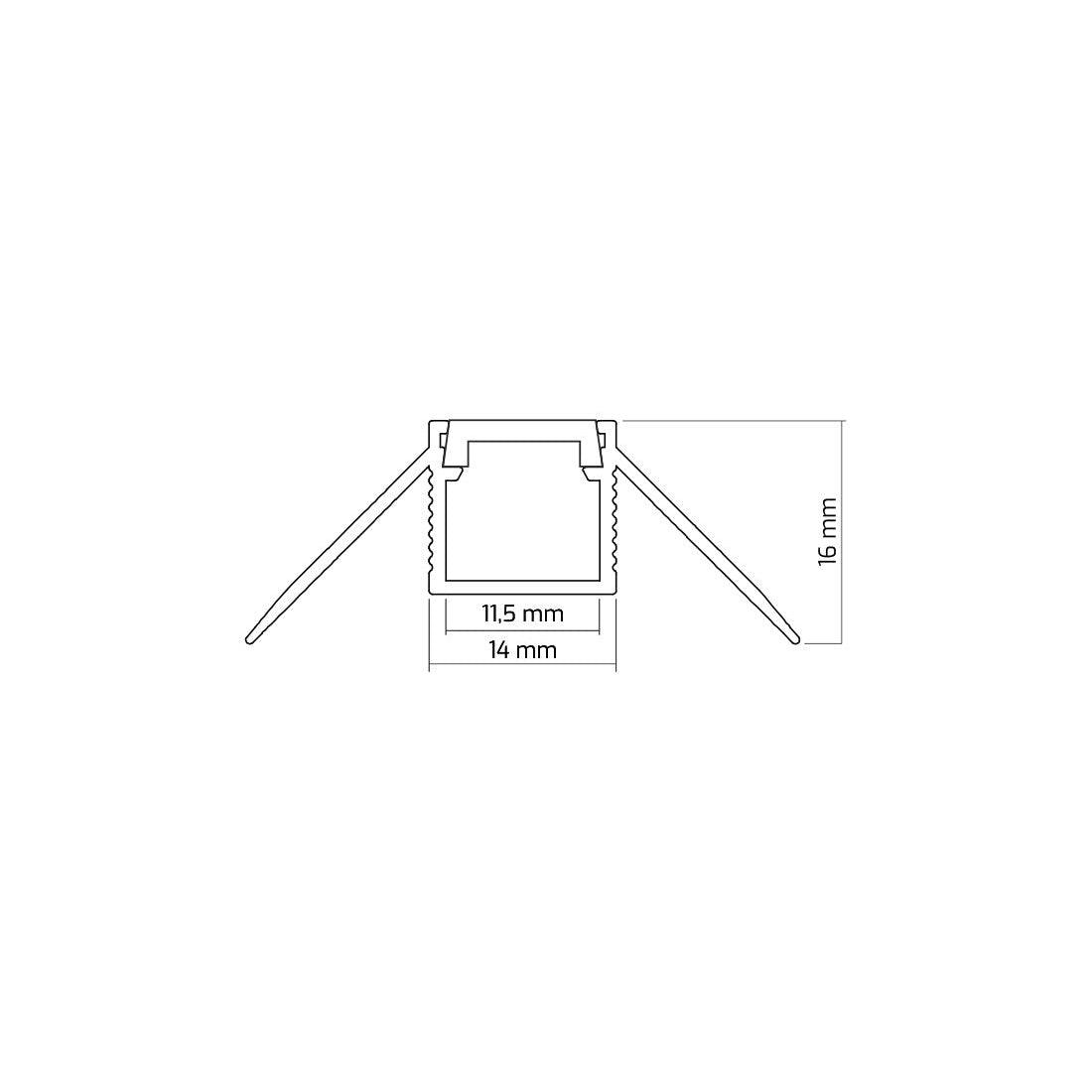 DEOLINE Profile for Plasterboard type Z | Architectural LED Channel