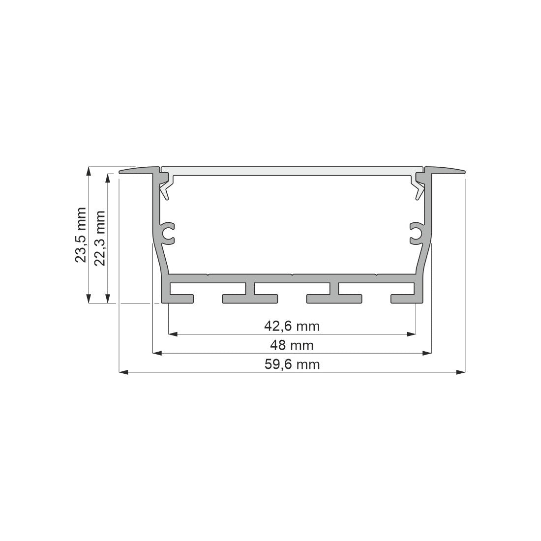 FOBOS XL Profile 2M | Architectural LED Channel