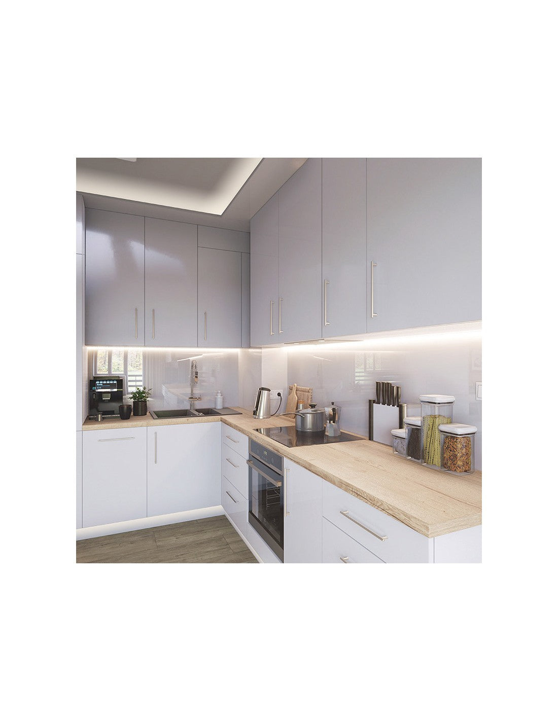 Corner LED Strip Channel - 1m TRI-LINE MINI Aluminum Profile