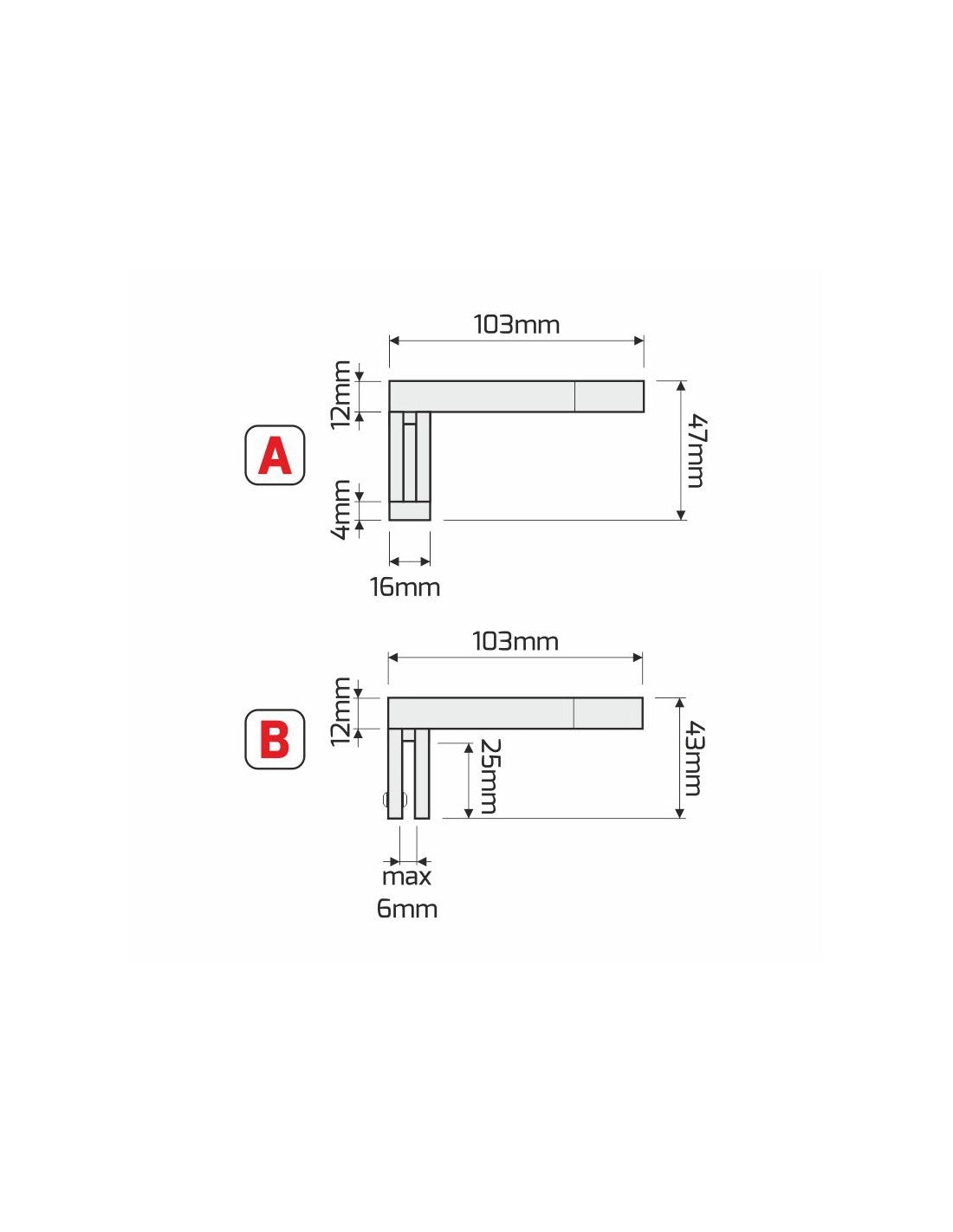 AMBER 4.5W Universal LED Bathroom Light
