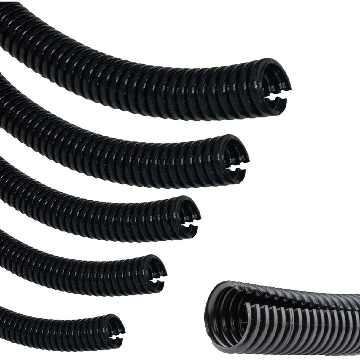 10mm Inner Flexible Corrugated Split Conduit – Car & Electrical Wire Trunking