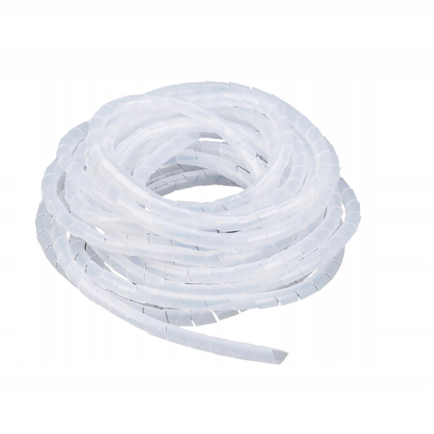 10.2mm Spiral Cable Wrap Black & Natural – Flexible Wire Tidy Sleeve for Cable Management