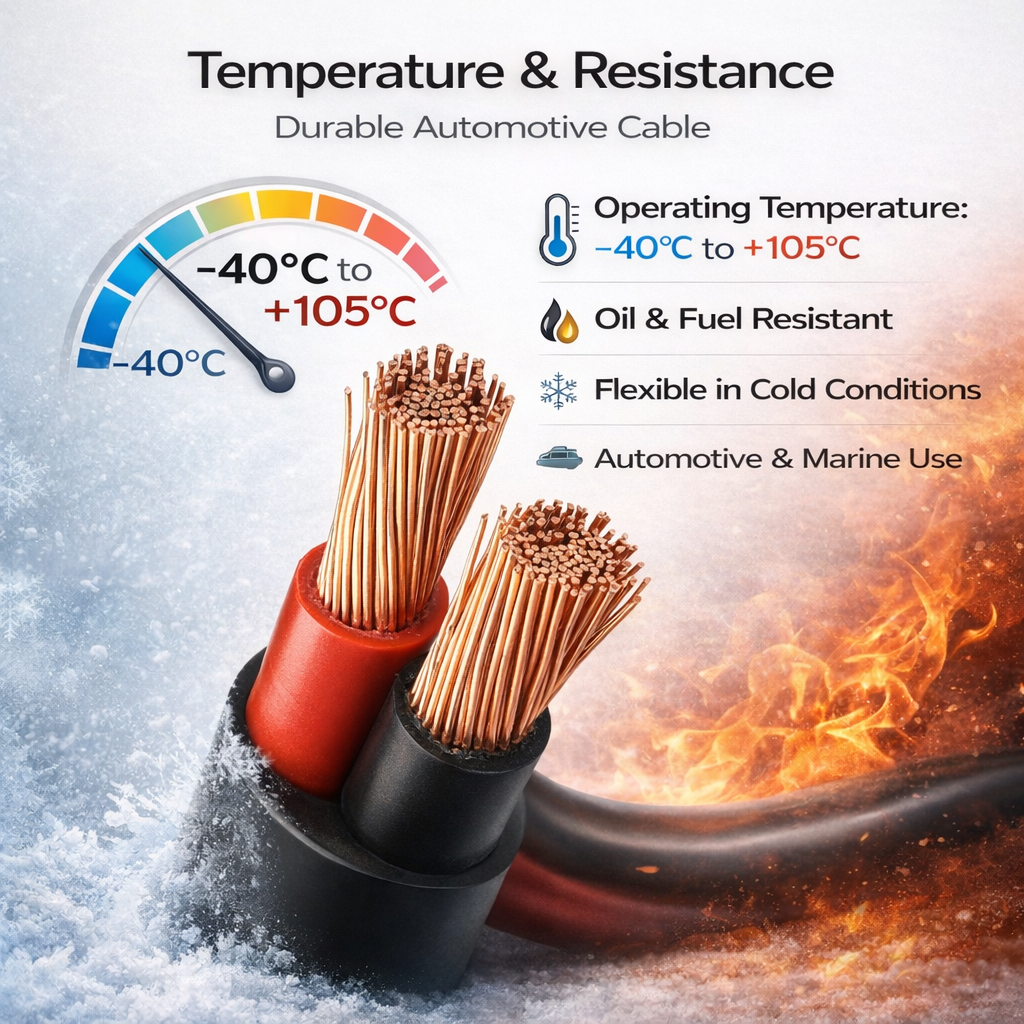 MKGT 2 Core Flat Twin 12V Automotive Cable Wire Red/Black 0.5mm² 11A