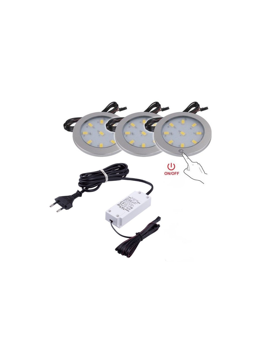 ORBIT XL MASTER 3W 3-Point Under Cabinet LED Light Set