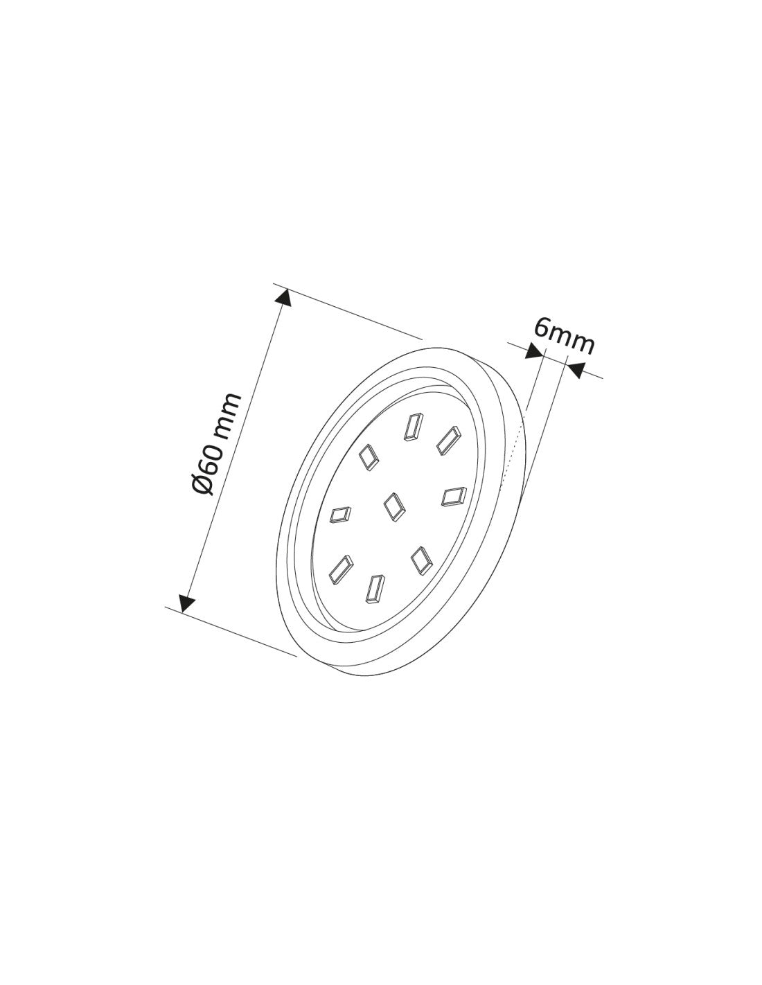 ORBIT XL 3W Under Cabinet LED Light Fixture
