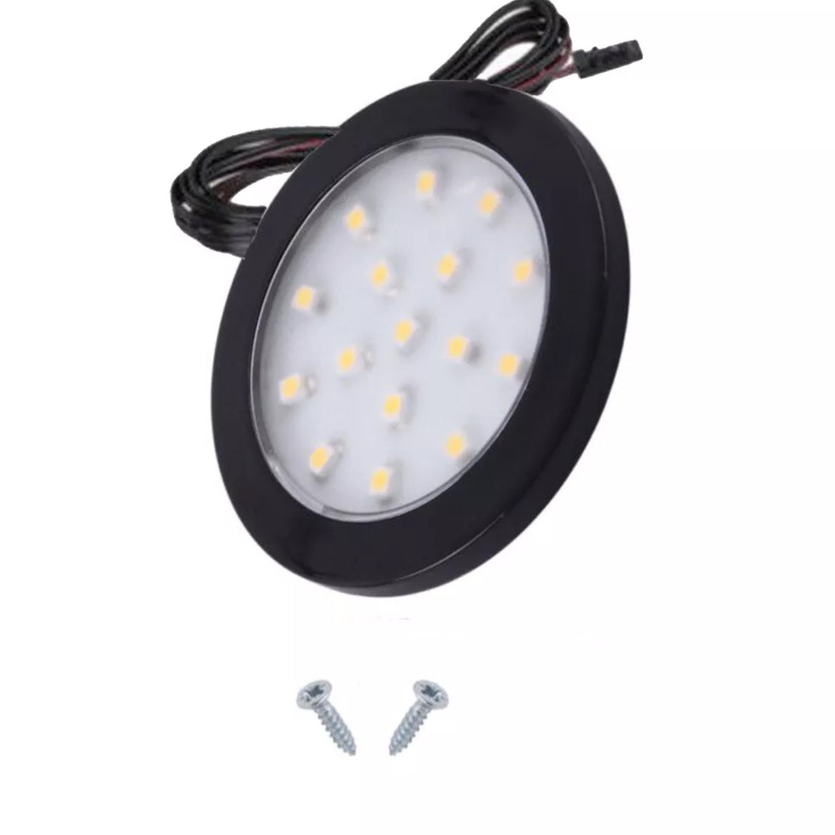 Black Under Cabinet LED Light - Orbit 12V LED Warm/Cool White for Campervan, Kitchen, Wardrobe, Cabinet