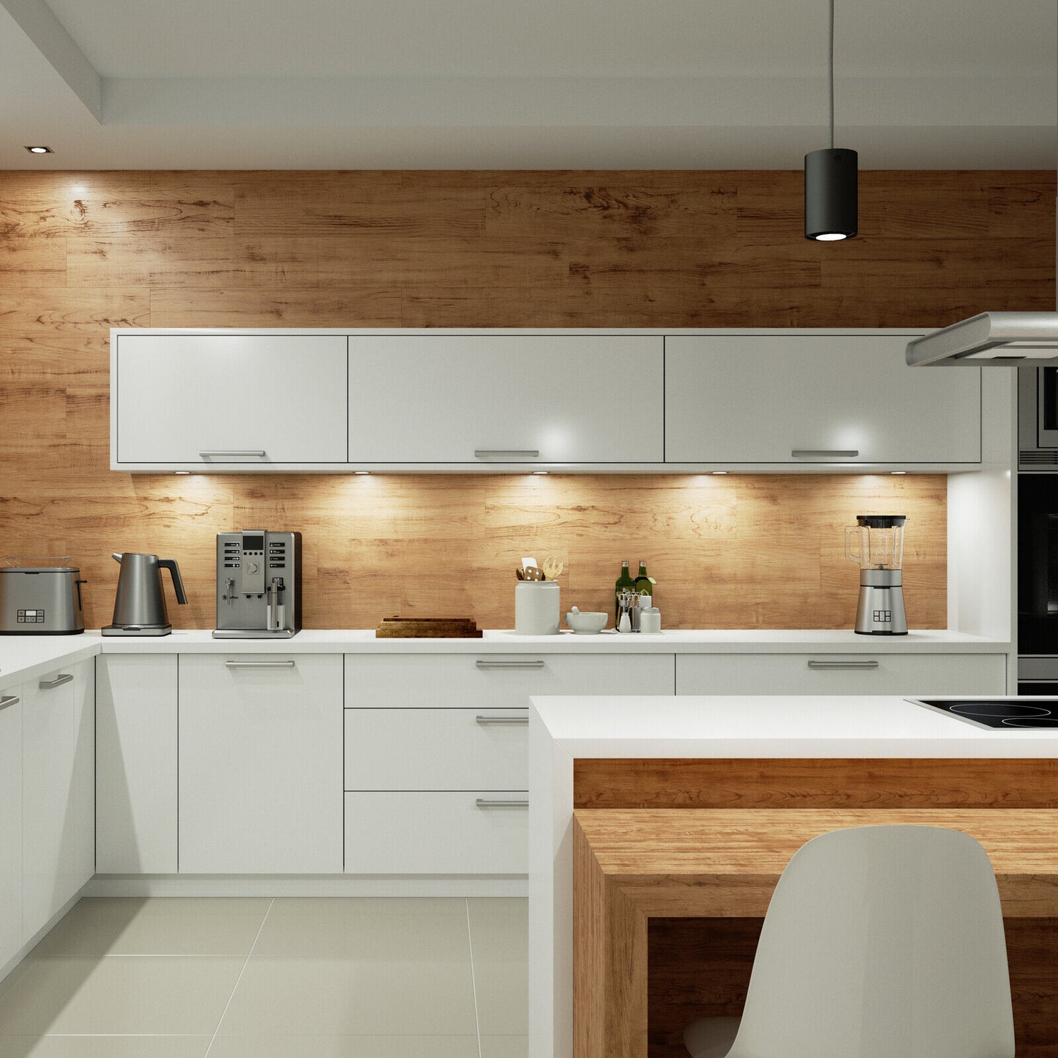 Aluminium Profile Kitchen LED Light Under Cabinet Shelf Cupboard 12V Lighting