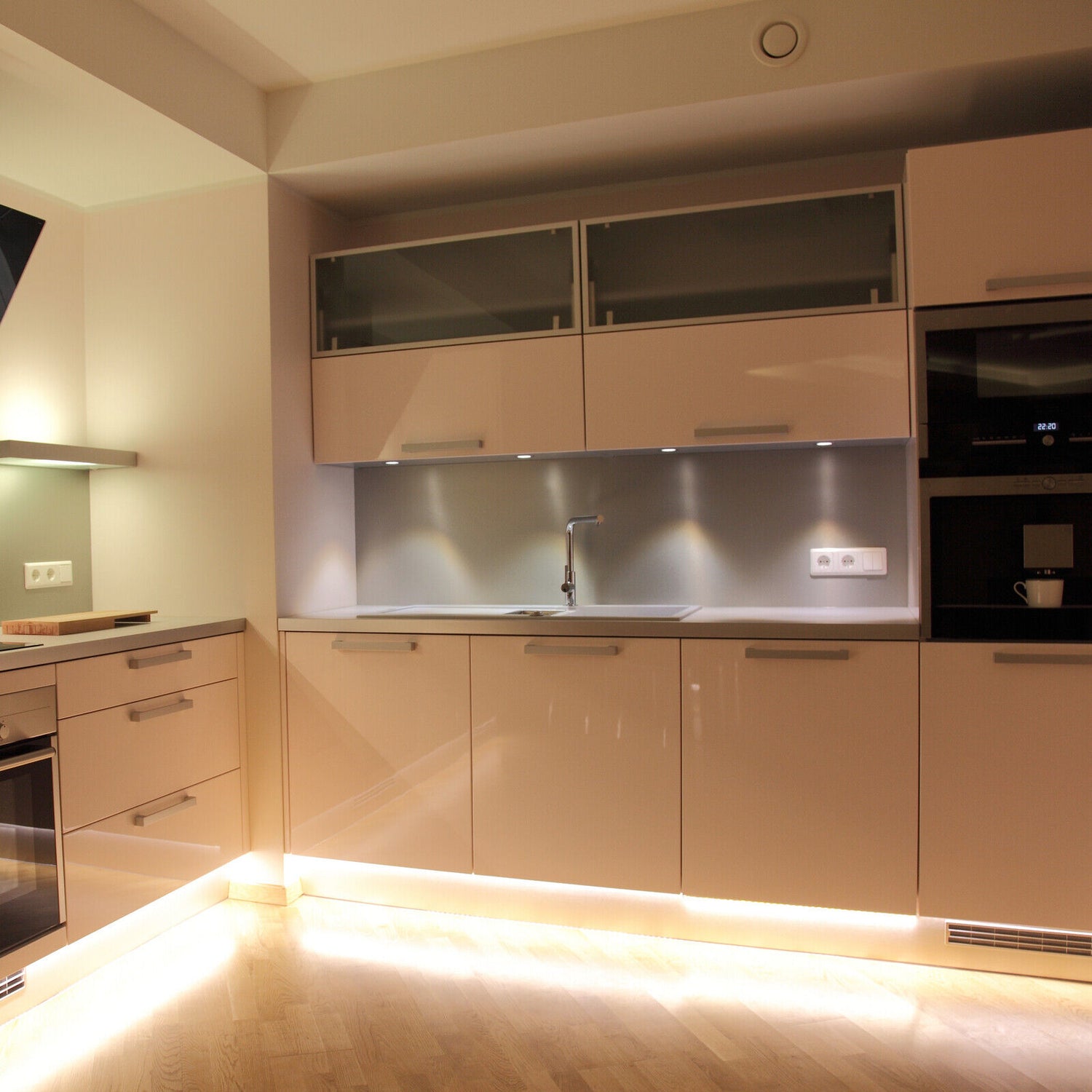 Aluminium Profile Kitchen LED Light Under Cabinet Shelf Cupboard 12V Lighting