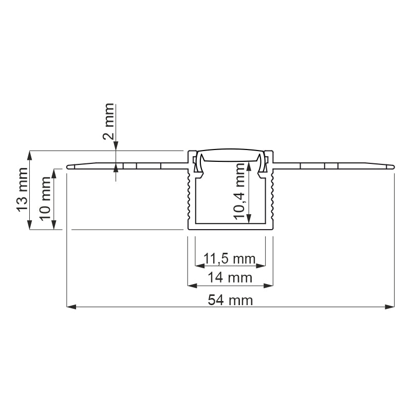 DEOLINE type P Profile for Plasterboard | Architectural LED Channel