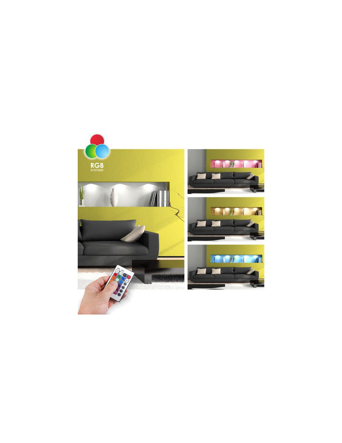 Square RGB LED Under Cabinet Light – 2W