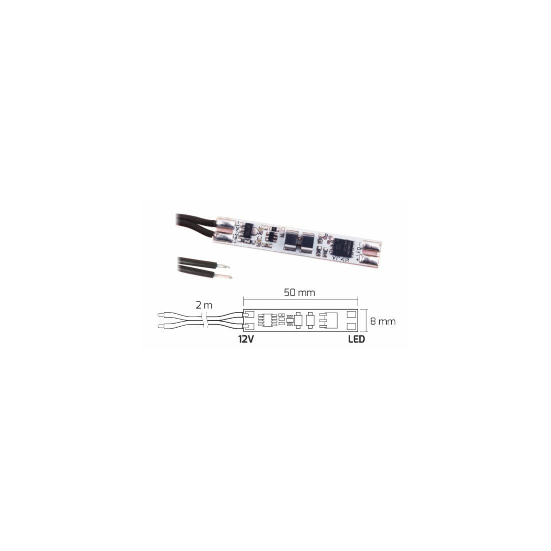 Touch Switch with 2m cable for LED profiles XC60