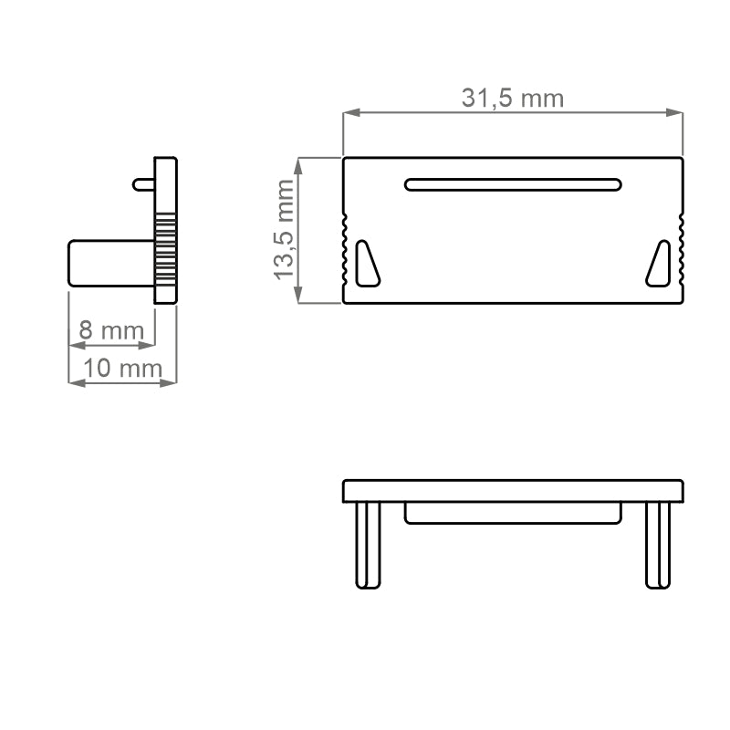 End Cap for DEOLINE XL LED Profile