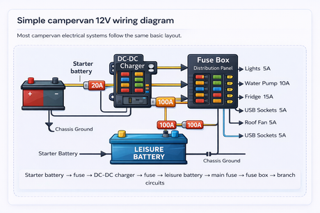 Campervan 12V Wiring Explained Simple (Beginner UK Guide)