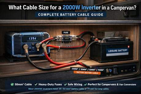 What Cable Size for a 2000W Inverter in a Campervan? Complete Battery Cable Guide