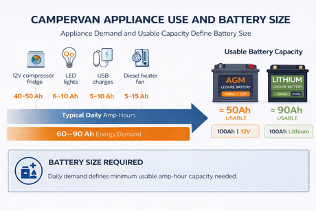 How to Size a Campervan Battery | Choose the Right Leisure Battery Capacity