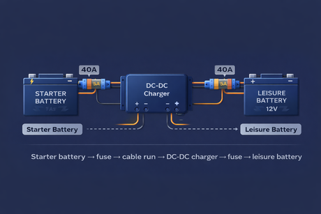 Alternator to Leisure Battery Cable Size (Campervan Wiring Guide UK)