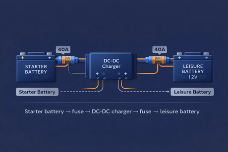 Leisure Battery Wiring Campervan (Starter to Leisure Battery Diagram UK Guide)