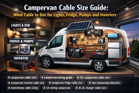Campervan Cable Size Guide: What Cable to Use for Lights, Fridge, Pumps and Inverters