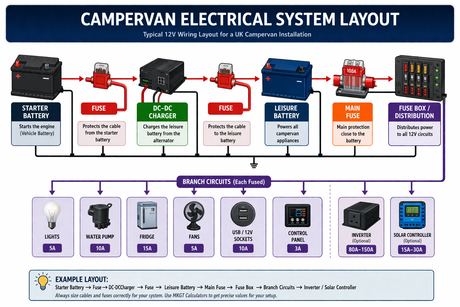 How to Design a Campervan Electrical System – 12V Wiring Layout UK Guide