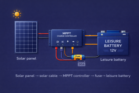 Campervan Solar Panel Wiring Diagram (UK Setup Guide)