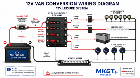 MKGT Campervan 12V Wiring Guide