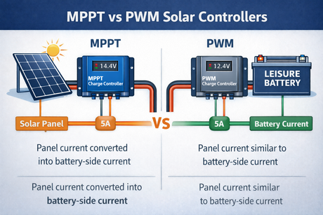MPPT vs PWM Solar Controllers Explained | Which Is Better for Campervans?