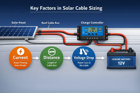 Campervan Solar Cable Size Guide | How to Choose the Right Cable for 12V Solar