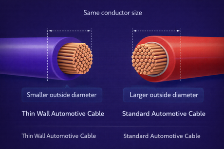 Thin Wall vs Standard Automotive Cable (UK Guide)