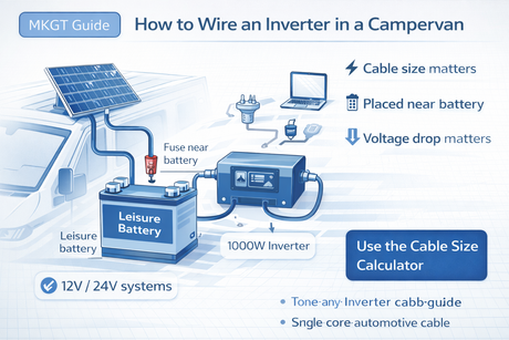 How to Wire an Inverter in a Campervan (12V & 24V Guide) | MKGT