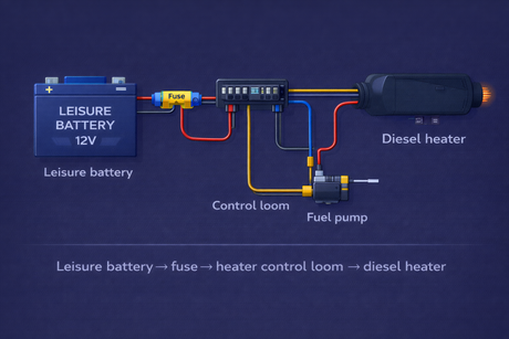 Campervan Diesel Heater Wiring Diagram (2kW & 5kW Installation Guide UK)