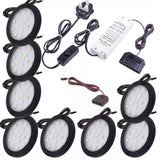 Black Under Cabinet LED Light - Orbit 12V LED Warm/Cool White for Campervan, Kitchen, Wardrobe, Cabinet
