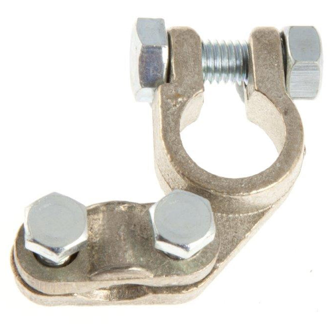Brass Battery Terminal, Reinforced Off-set Tin Plated Positive