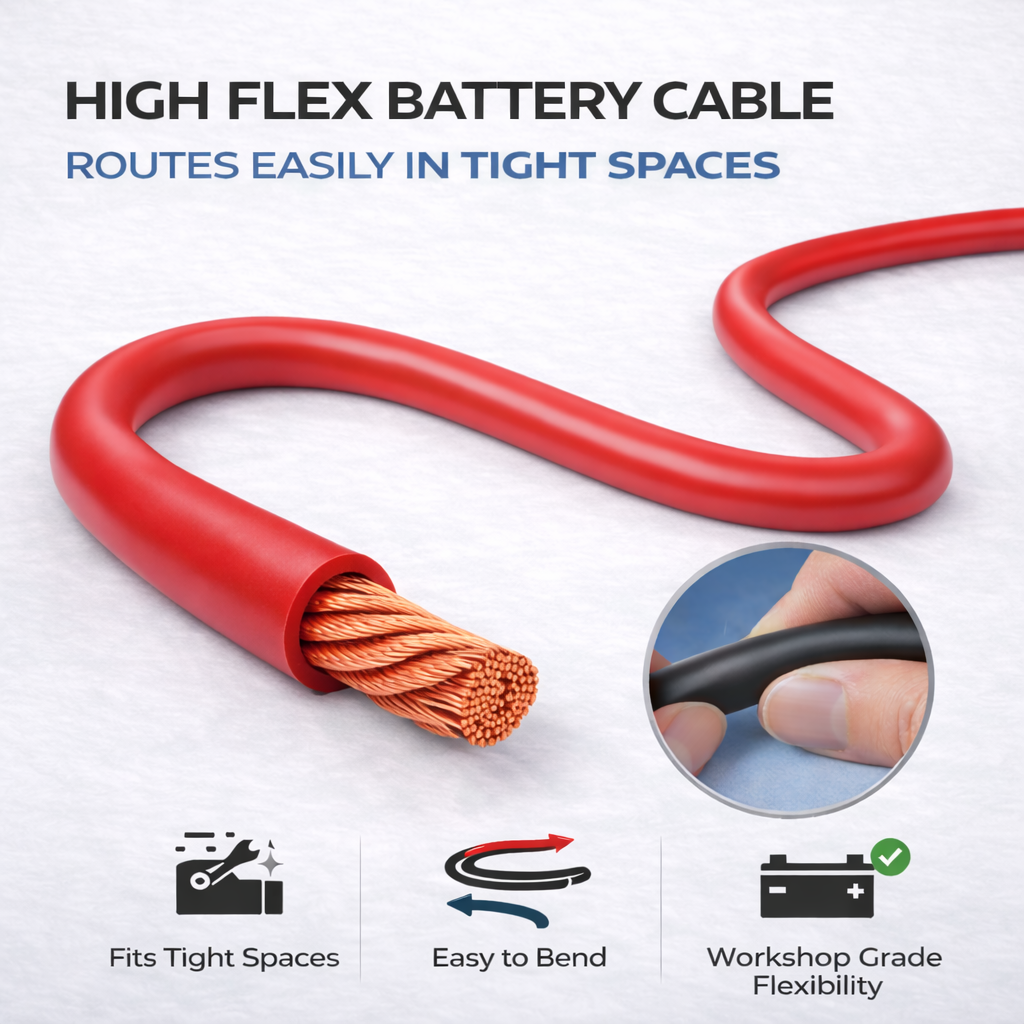 MKGT 35mm² (240 Amp) Hi-Flex Battery Starter/Welding Flexible PVC Cable Wire