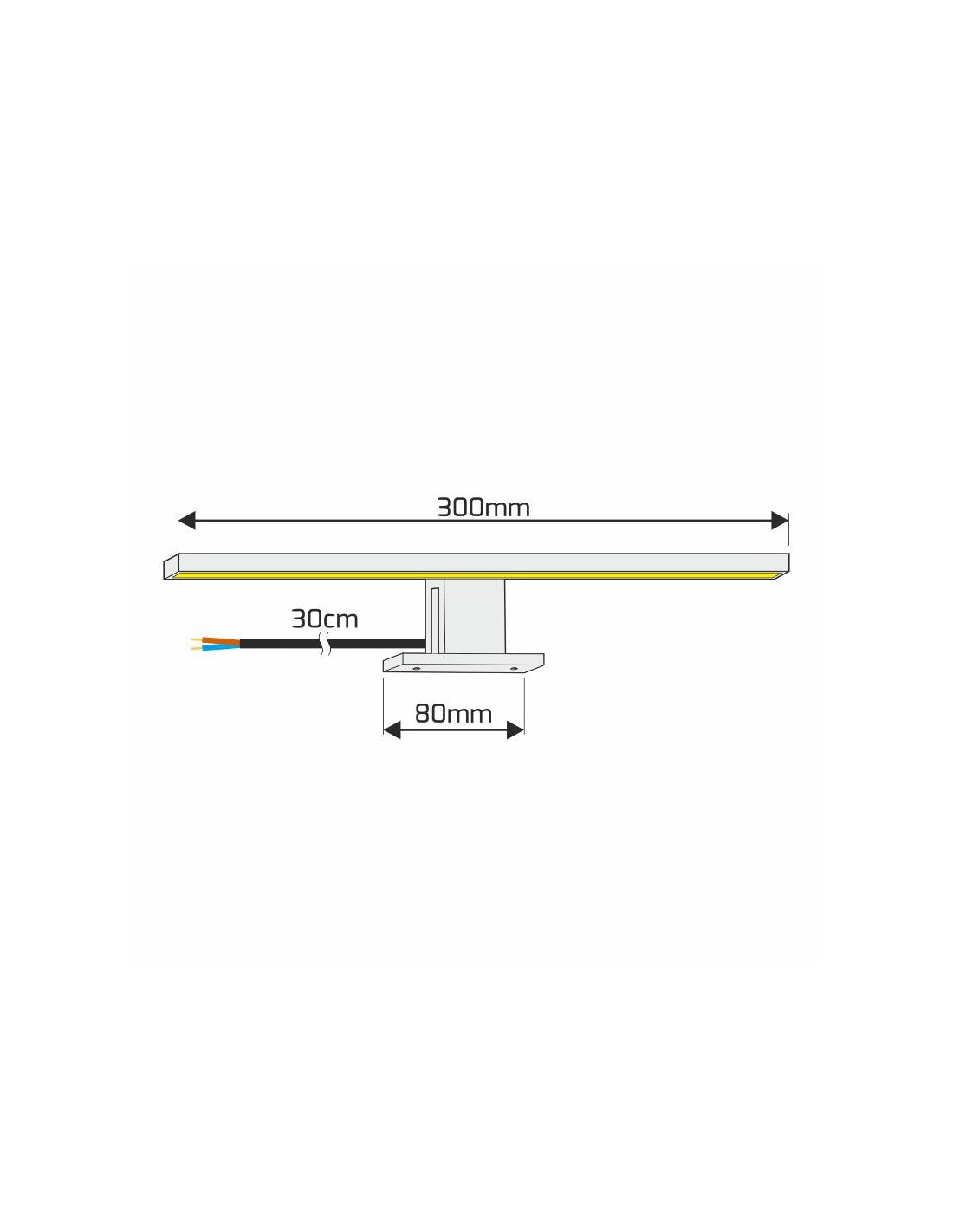 AMBER 4.5W Universal LED Bathroom Light
