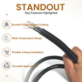 Corrugated Tube Cable Protection Pipe Slit Flexible Car Tubing/Trunking Wire