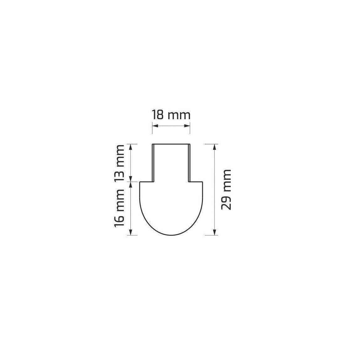 End Cap for INLINE MINI LED Profile