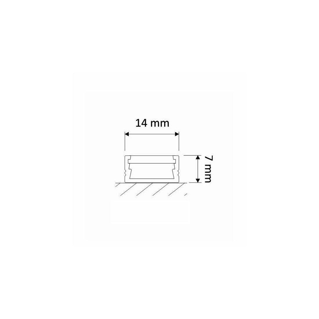 End Cap for LINE MINI LED Profile