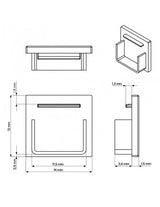 End Cap for LINE LED Profile