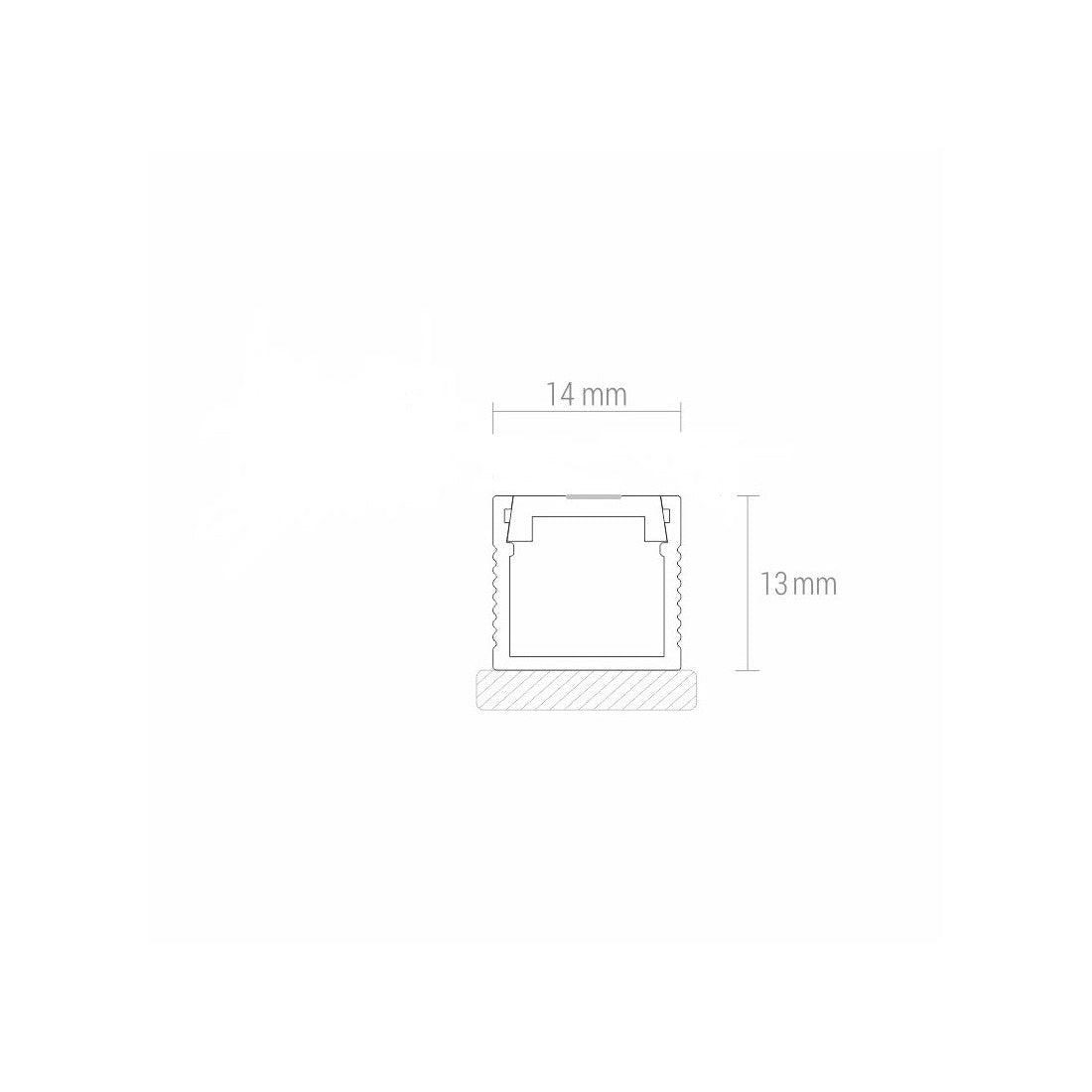 End Cap for LINE LED Profile