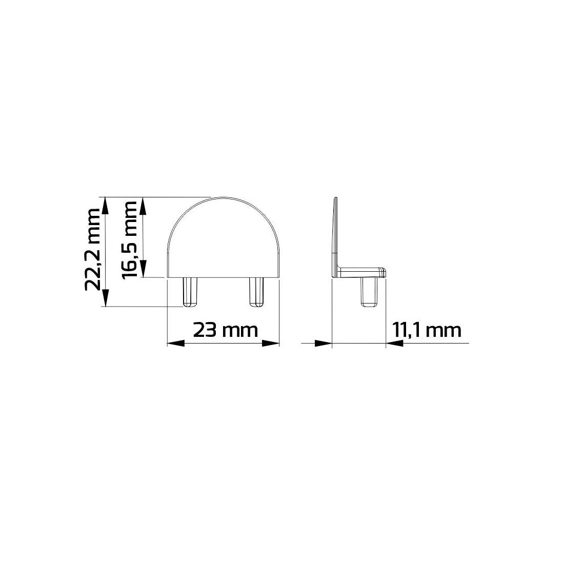 End Cap for ZEOLINE LED Profile