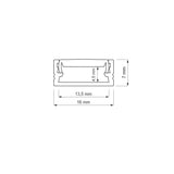 Aluminum LED Profile LINE XL 2m Strip | Surface Mounted