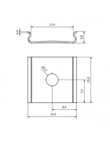 Mounting Bracket for LED Profiles