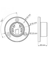 End Cap for Mounting Rosettes Set for RAILING PLUS LED profile