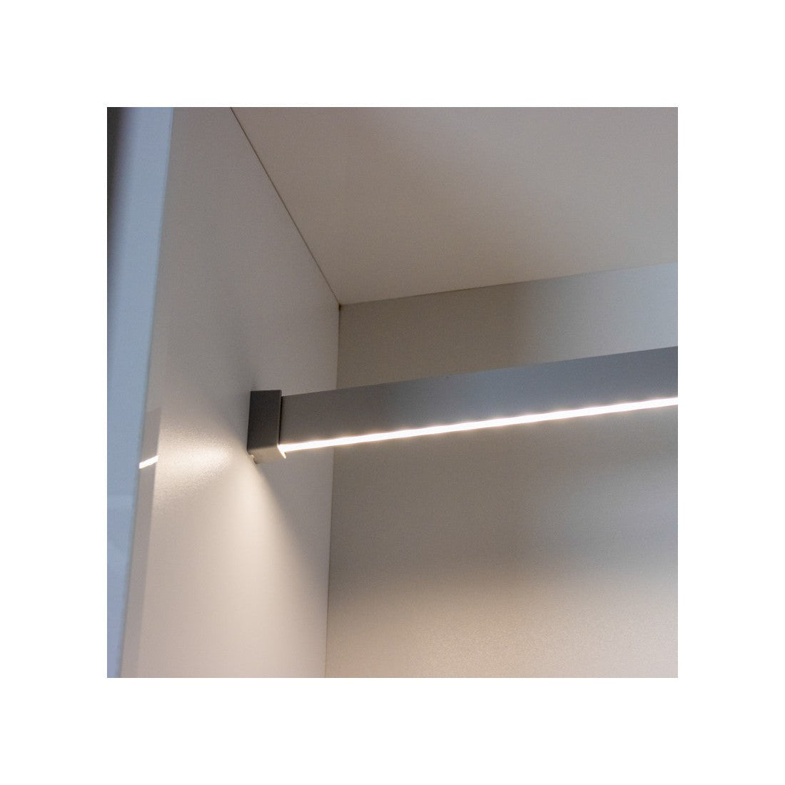 1m RAILING SLIM Profile for LED strips 5mm | Wardrobe Rail