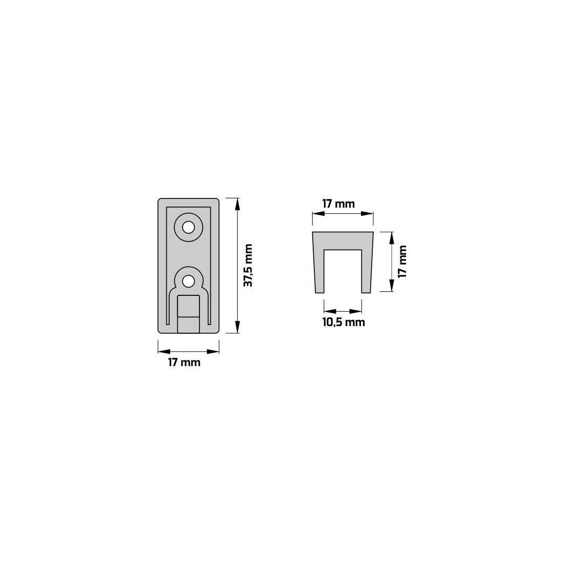 End Cap for RAILING SLIM profile handles